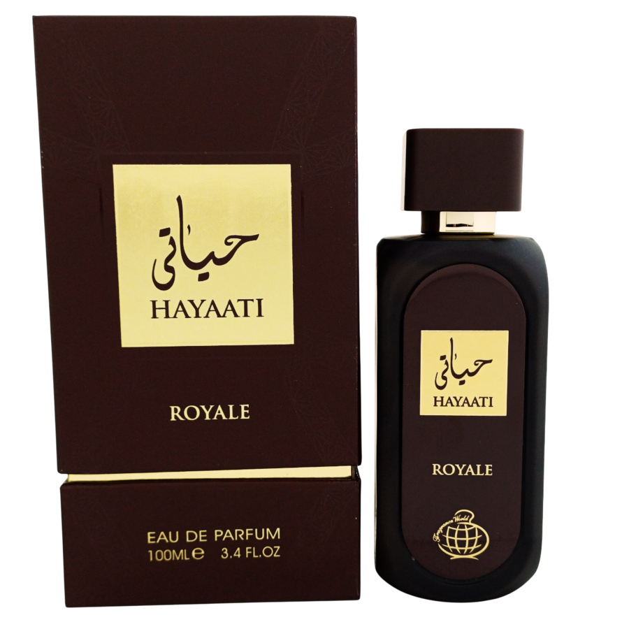 عطر حیاتی رویال (حیاتی قهوه‌ای) از برند فراگرنس ورد (Fragrance World Hayaati Royale Eau De Parfum 100ml)